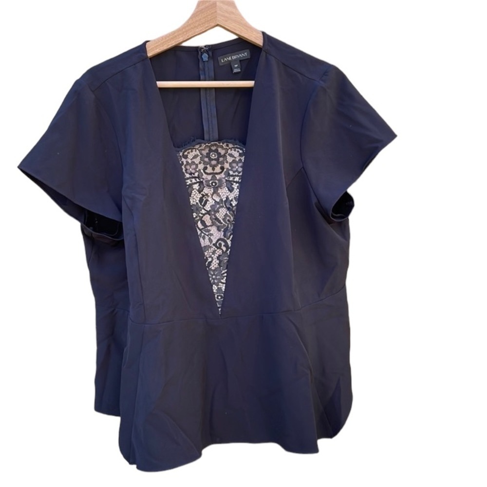 LANE Bryant size 18p black blouse